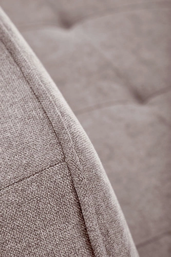 Sofa rozkładana Arhiza beżowa Intesi do salonu nowoczesna z funkcją spania na chromowanych nogach