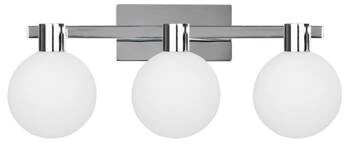 Kinkiet Maldus lampa chromowy 3x40W G9  klosz biały