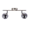 Lampa sufitowa Rodia listwa satynowy  2x40W G9 klosz grafitowy
