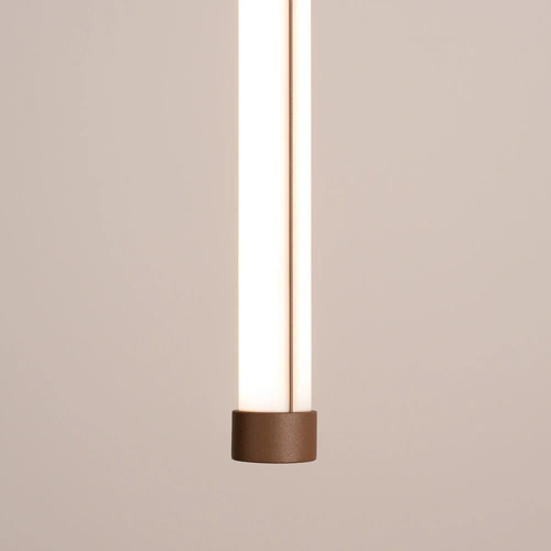 Lampa wisząca TRANG 75 brązowa LED regulowana nad wyspę