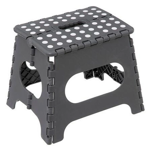 Składany stołek plastikowy 5five simply smart 27cm szary do kuchni i łazienki kompaktowy