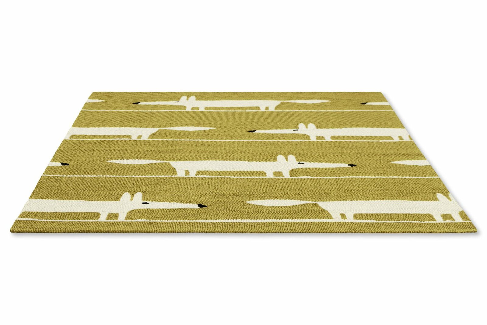 Dywan zewnętrzny Mr Fox Chai 90x150 żółty nowoczesny na taras i balkon łatwoczyszczący
