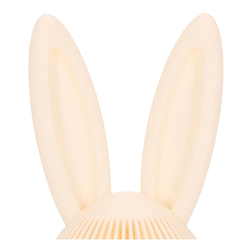 Beżowa figurka wielkanocna Jajko z uszami Intesi 13,5 cm nowoczesna dekoracja na stół lub parapet