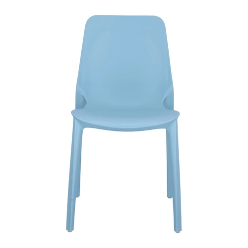 Krzesło ogrodowe Ginevra niebieskie z tworzywa sztaplowane nowoczesne SCAB Design