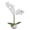Sztuczna orchidea Clera jak żywa w nowoczesnej ceramicznej doniczce do salonu 52 cm Atmosphera
