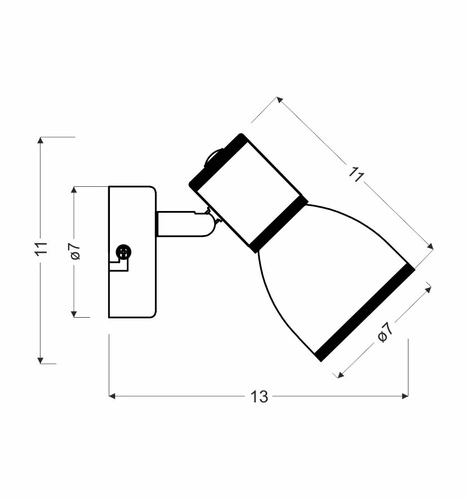Kinkiet ścienny Fido biały i chrom regulowany metalowy nowoczesny do sypialni i salonu