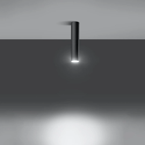 Plafon sufitowy czarny nowoczesny metalowy Lagos 30 do salonu kuchni sypialni