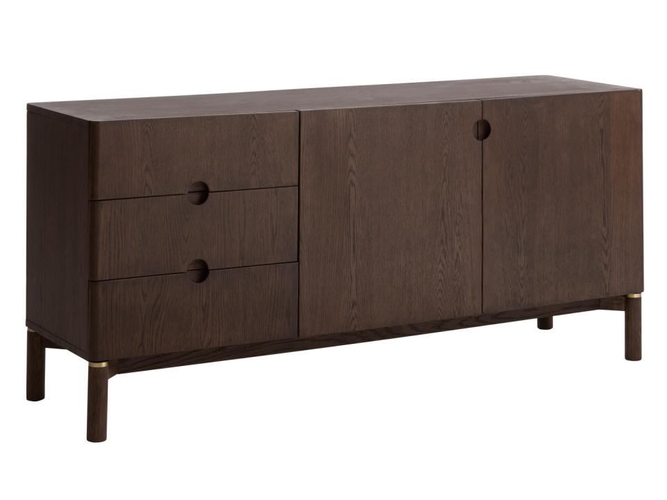 Komoda Arun 160 cm espresso nowoczesna z szufladami do salonu