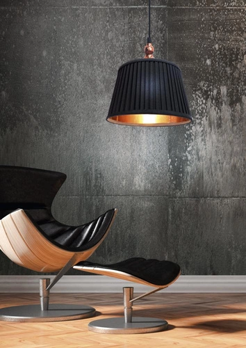 Lampa wisząca Amore 1x60W E27 stożek czarny