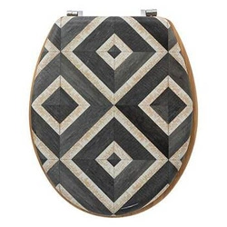 Canvas czarna deska sedesowa z duroplastu do łazienki