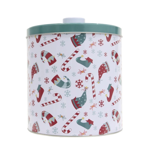 Zestaw 2 metalowych pudełek świątecznych Intesi ozdoba bożonarodzeniowa do kuchni