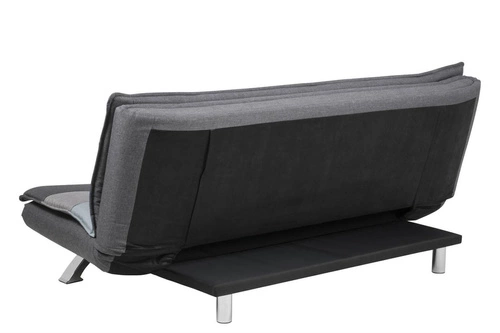 Sofa rozkładana z funkcją spania Faith 3 osobowa patchwork niebieski nowoczesna do salonu