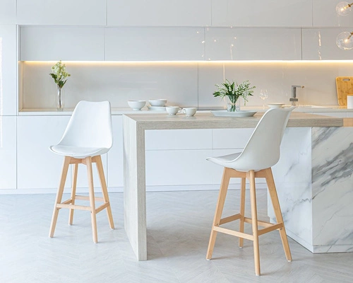 Stołek barowy Norden wood high czarny