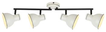 Lampa sufitowa Zumba listwa 4x40W E14  biały+czarny