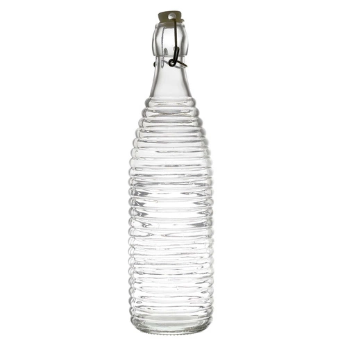 Butelka szklana 1L paski
