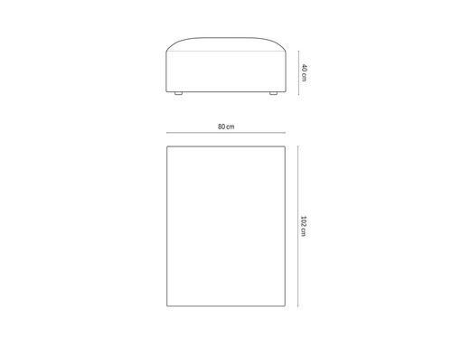Pufa Jodie welurowa szara do salonu 80x102 cm nowoczesna miękka siedzisko BESO LUX