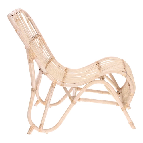 Fotel Tamara rattanowy bielony