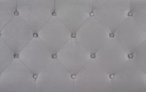 Łóżko tapicerowane Saba 160x200 z szufladami popielate do sypialni glamour