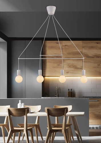 Lampa wisząca Alto 4x40W E27 biały  matowy