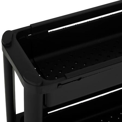 Wąski plastikowy wózek na kółkach 4-poziomowy z regulacją głębokości do kuchni lub łazienki 5five