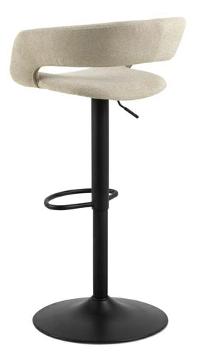 Hoker Grace beżowy tapicerowany z oparciem regulowany nowoczesny do kuchni i wyspy Actona