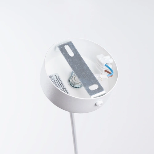 Lampa wisząca BRINA biała nowoczesna do salonu i jadalni stalowa rozproszone światło