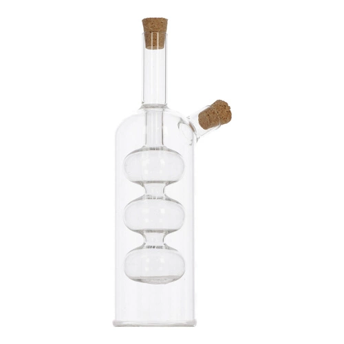 5five simply smart szklana butelka na oliwę i ocet 2w1 z korkiem 290 ml