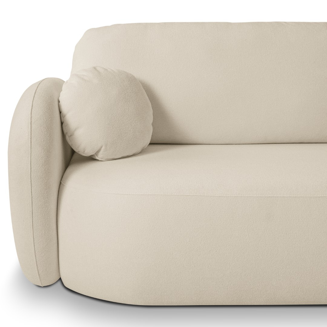 Narożnik Salby z funkcją spania prawy beżowy Sicuro 55