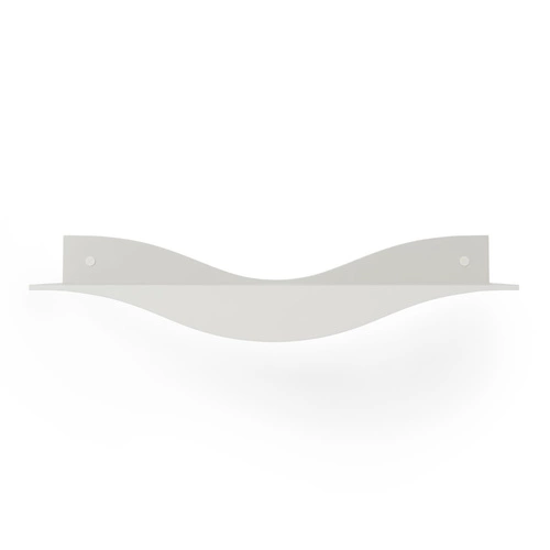 Zestaw 2 białych półek ściennych Surf Umbra nowoczesnych do salonu i kuchni