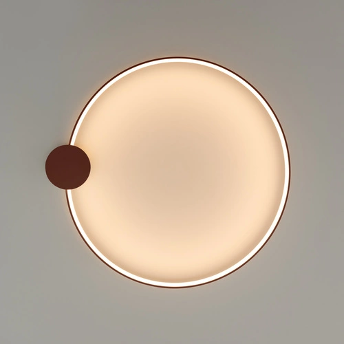 Plafon sufitowy LED RIO 78 czerwony nowoczesny okrągły do salonu kuchni sypialni Thoro