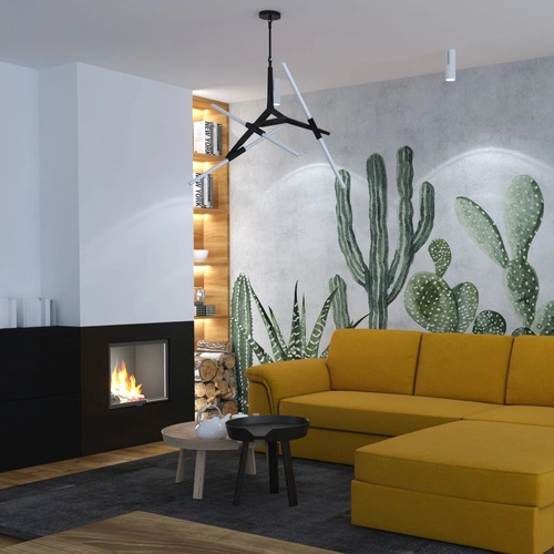 Lampa wisząca STICKS-10 złota nowoczesna regulowana do salonu i jadalni 120 cm