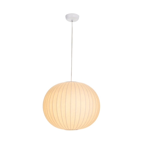 Lampa wisząca SILK biała kula 50 cm do salonu i jadalni regulowana Step into Design