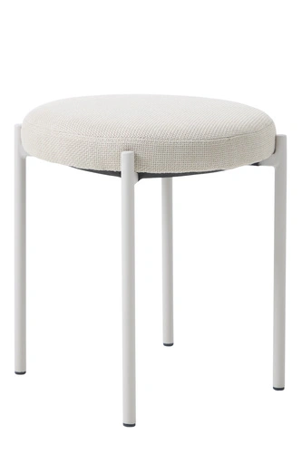 Stołek tapicerowany Pulto piaskowy do kuchni i jadalni nowoczesny metalowy 48 cm