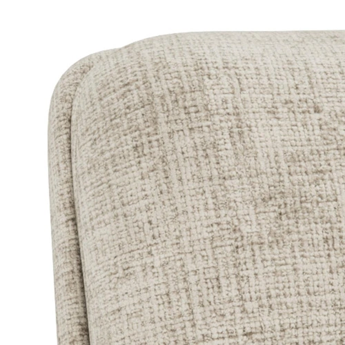 Fotel kubełkowy Suton rozkładany z podnóżkiem beżowy aksamit do salonu