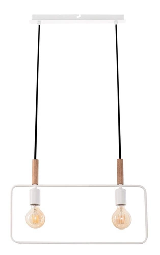 Lampa wisząca Frame 2x60W E27 biały