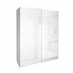 Szafa przesuwna Bella 200cm biała połysk