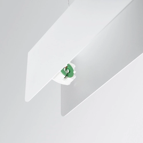 Nowoczesna lampa wisząca SPARK biała regulowana do salonu, kuchni lub nad wyspę 100 cm