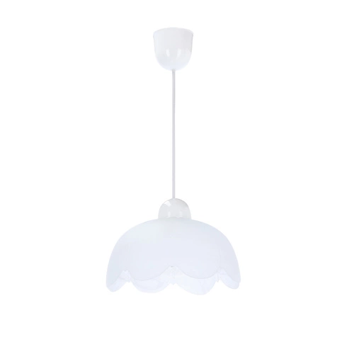 Lampa wisząca Bratek 18 1x60W E27 klosz  biały