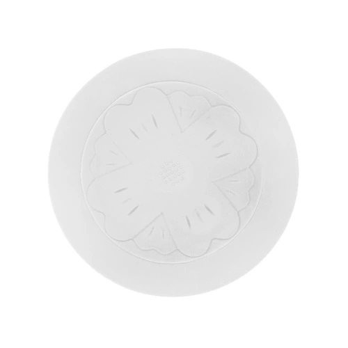 Korek do zlewu silikonowy biały Intesi nowoczesny do kuchni i łazienki szczelny okrągły 6 cm