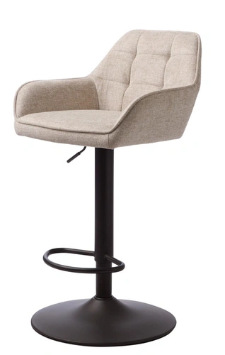 Hoker Nolan tapicerowany piaskowy z oparciem regulowany do kuchni