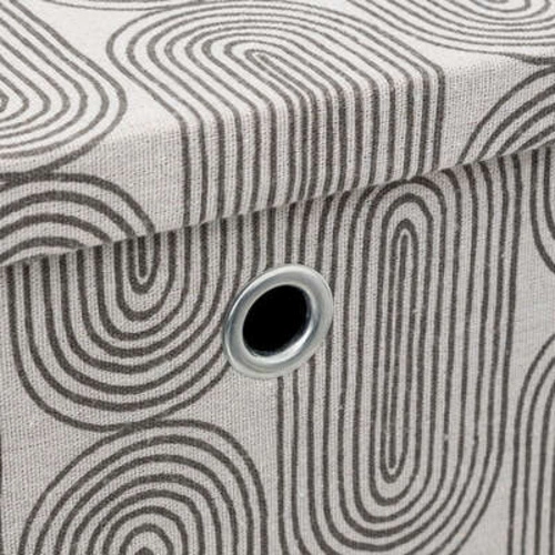 Pudełko do regału 31x31 z pokrywką składane ozdobne szare rainbow 5five simply smart