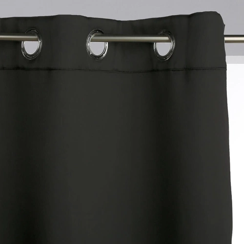 Zasłony 2 szt zaciemniające 135x240 cm czarne