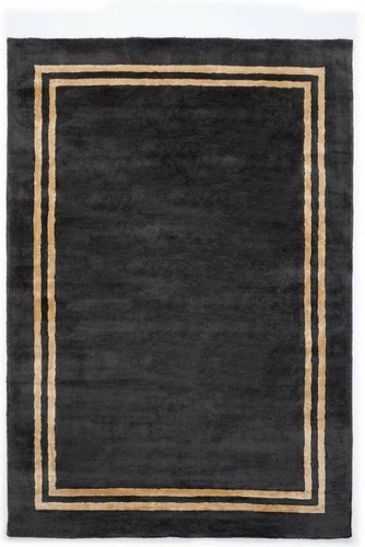 Dywan nowoczesny Imperial Black 160x230 cm z wiskozy do salonu i sypialni ręcznie wykonany