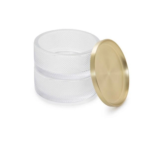 Szkatułka/pojemnik Tesora Glass złoty