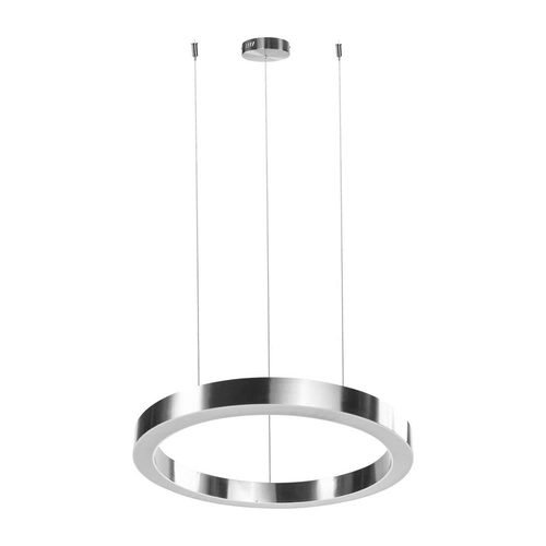 Lampa wisząca LED Circle 100 cm nowoczesna nikiel do salonu i nad wyspę Step into Design