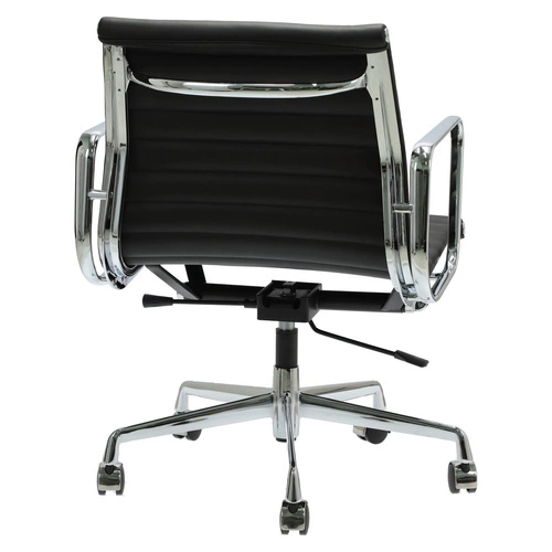 Fotel biurowy ergonomiczny CH1171 PREMIUM skórzany obrotowy czarny inspirowany EA117