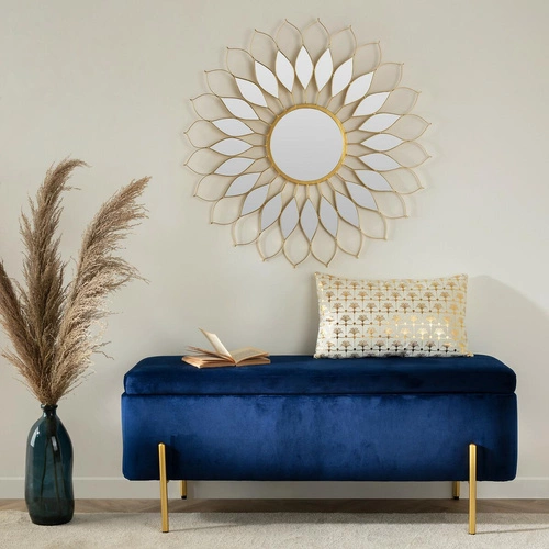 Wazon szklany Dame J 73 cm zielony nowoczesny do salonu na kwiaty Atmosphera