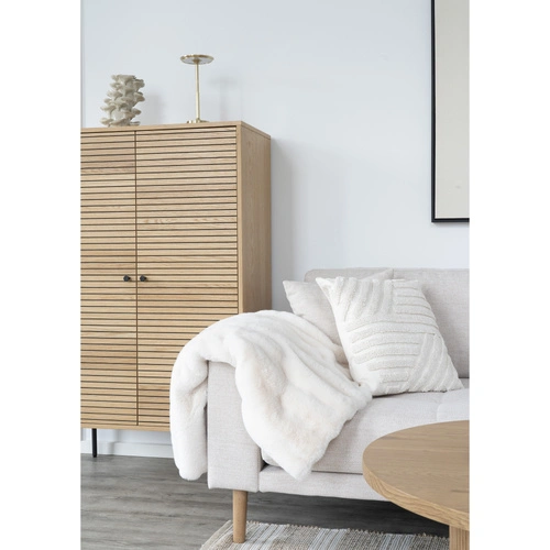 Poduszka dekoracyjna Alany biała 45x45 bawełniana do salonu i sypialni