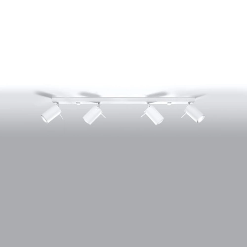 Plafon sufitowy RING 4L biały nowoczesny metalowy do salonu kuchni i sypialni SOLLUX