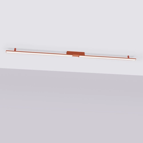 Plafon LED LAGOM czerwony nowoczesny do salonu i kuchni 4000K Thoro aluminium 